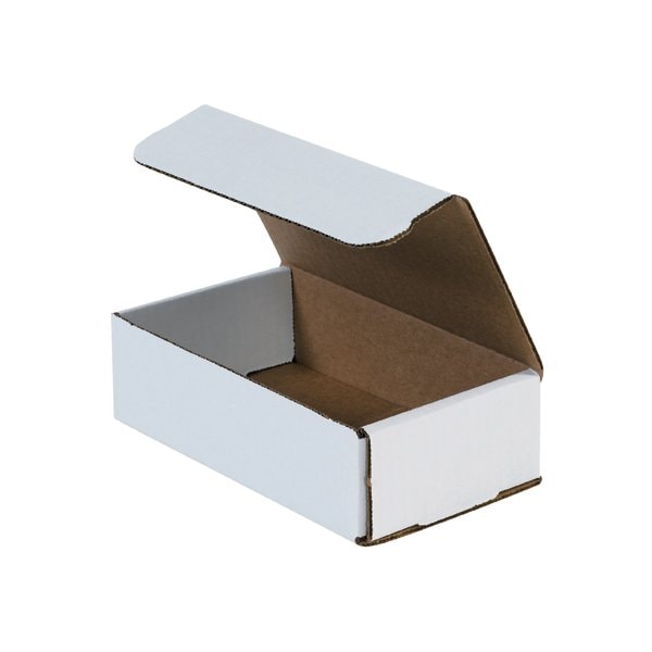 Bsc Preferred 7 x 4 x 2'' White Corrugated Mailers, 50PK BUY00027485 - main